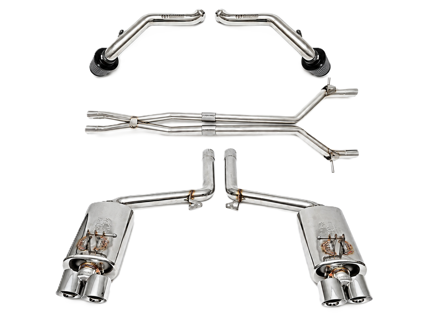 Fabspeed Performance-Auspuffanlage, polierter Edelstahl, OHNE ECU-Upgrade. Porsche 970 Panamera S (2010–2013) - 97004420010 - FS.POR.970S.COMPAI, FS.POR.970S.XP, FS.POR.970S.MAXP